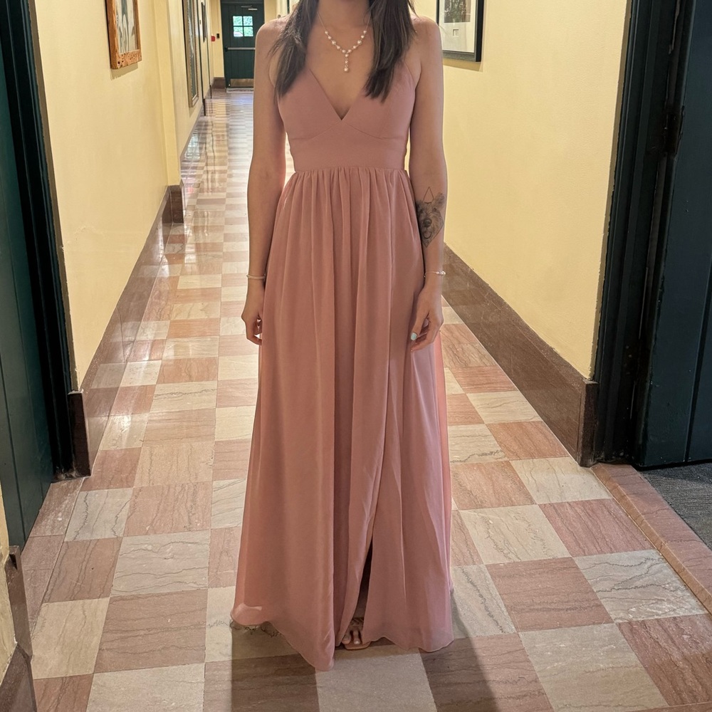 Pink dress size 4 like new!